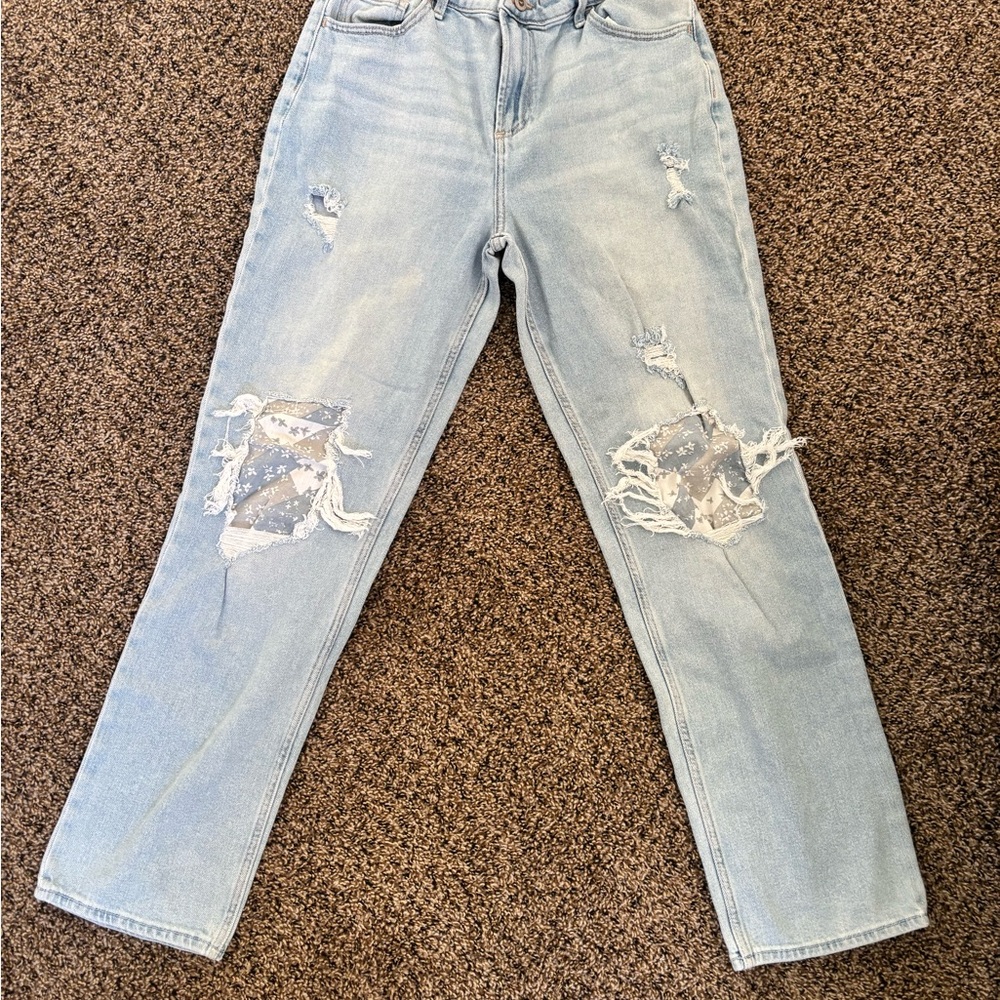 Hollister Light Blue Straight Leg Jeans